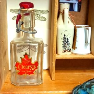 Vintage Cleary's Maple Syrup bottle